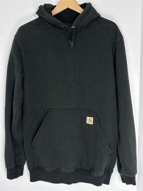 Carhartt K288 Black Loose Fit Logo Sleeve Hoodie Men’s Medium